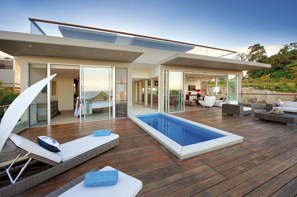 Dachterasse mit Pool, Castaway Resort, Mission Beach, Australien Rundreise