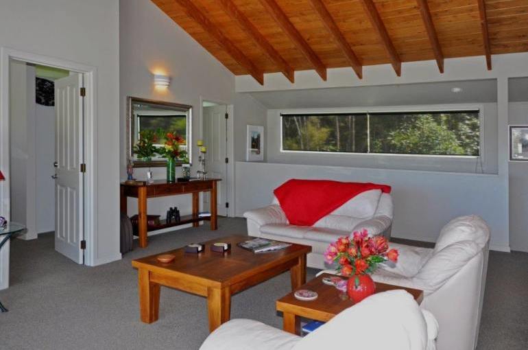 Wohnzimmer, Rewa House Luxury Bed & Breakfast, Tairua, Neuseeland Rundreise