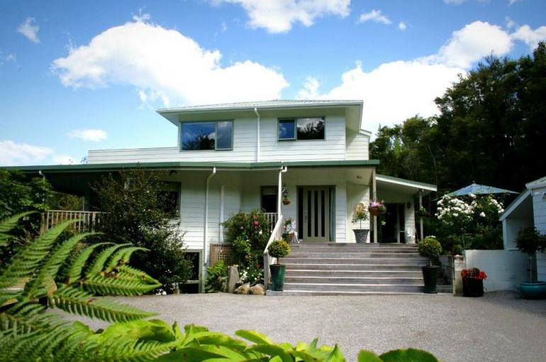 Außenansicht, Rewa House Luxury Bed & Breakfast, Tairua, Neuseeland Rundreise