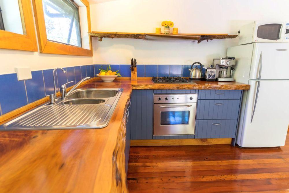 Küchenbeispiel, Takou River Lodge, Kerikeri, Neuseeland Reise