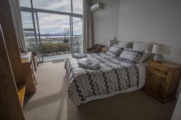 Schlafzimmer, Three Rivers Lodge, Lake Tekapo, Neuseeland Rundreise