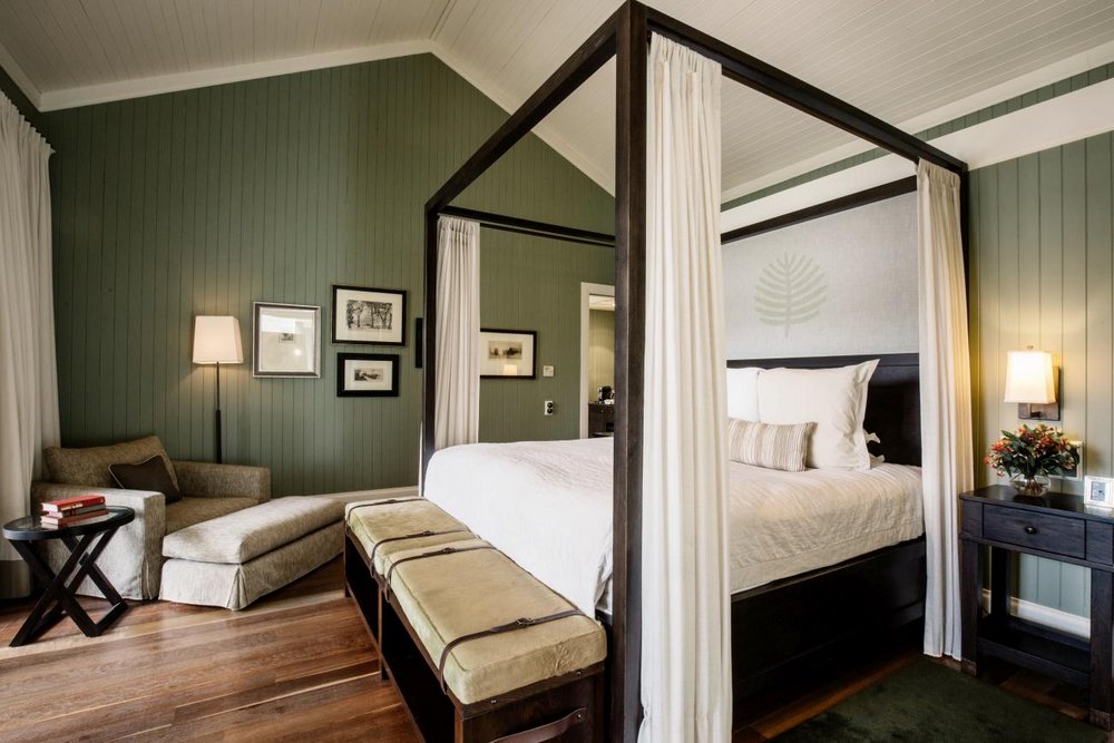 Luxusschlafzimmer Wollemi Villa, Emirates One & Only Wolgan Valley, Australien Rundreise