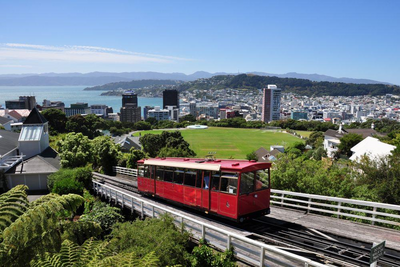 Cable Car, Wellington, Neuseeland Mietwagenrundreise