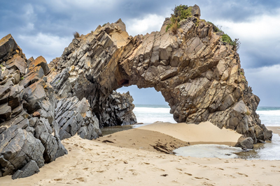 Felsbogen, Miles Strand, Bruny Island, Tasmanien 