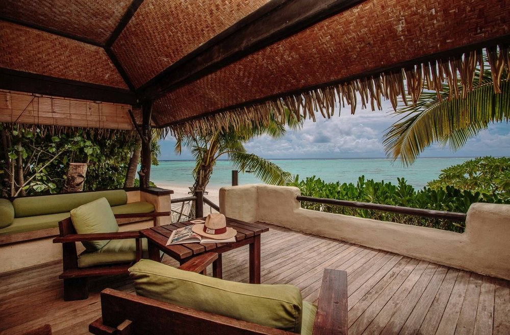 Lounge, Pacific Resort Aitutaki Nui, Cook Islands, Südsee Reise