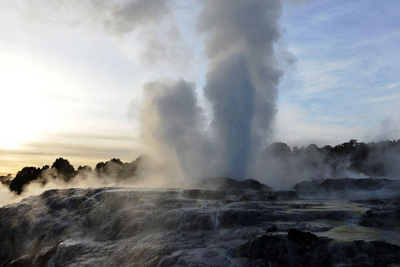 Geysir, Rotorua, Neuseeland Mietwagenreise