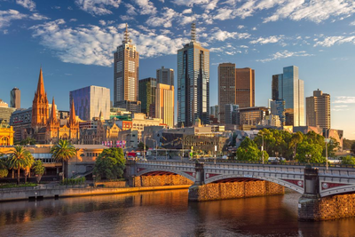 Skyline Melbourne, Australien Mietwagenreise