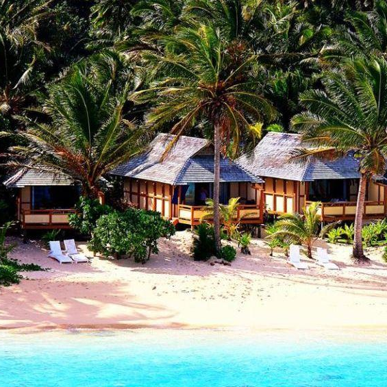 Strandabschnitt, Palm Grove, Rarotonga, Cook Inseln, Südsee Reise