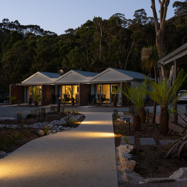 Risby Cove, Strahan Hotel, Tasmanien Reise
