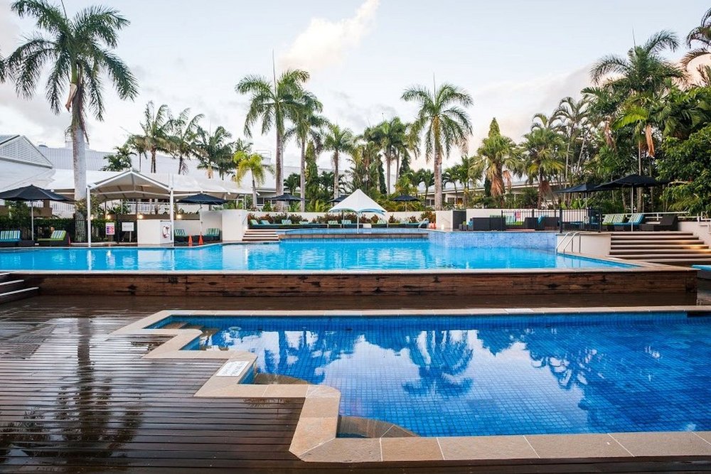 Pool, Shangri La Marina, Cairns, Australien Rundreise