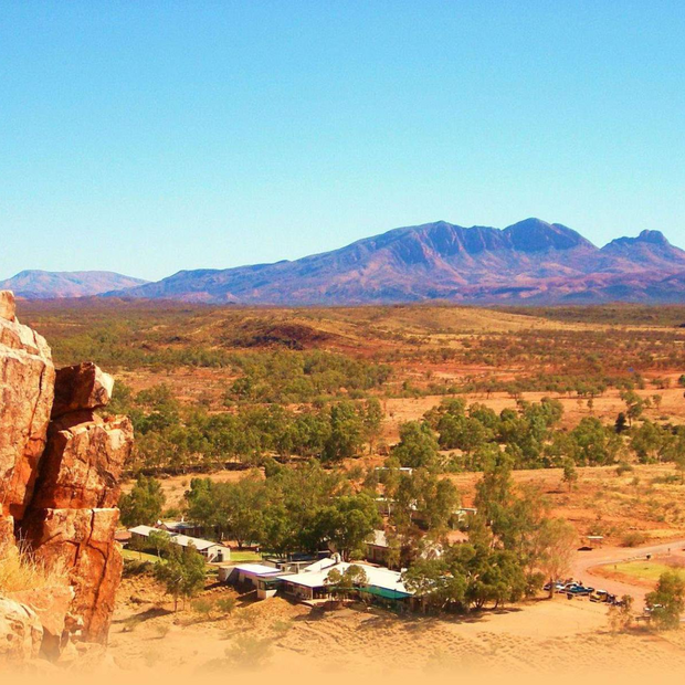 Ausblick, Glen Helen Lodge, Australien Rundreise
