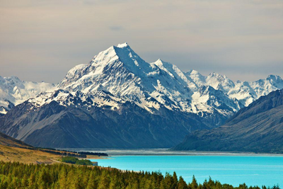 Lake Pukaki und Mount Cook , Neuseeland Mietwagenrundreise