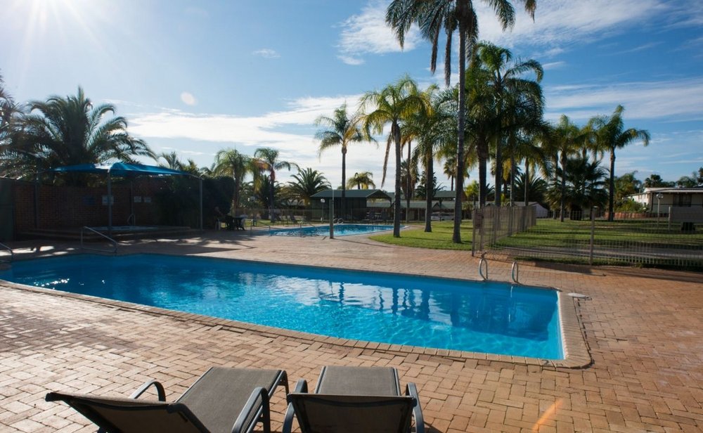 Pool, Kalbarri Palm Resort, Australien Rundreise