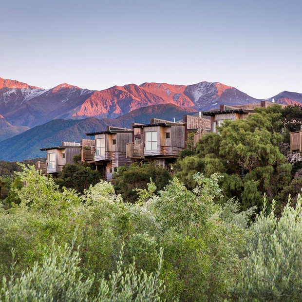 Außenansicht, Hapuku Lodge & Tree Houses, Kaikoura, Neuseeland Rundreise