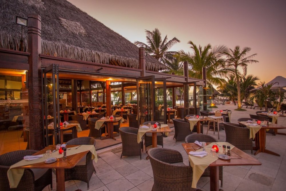 Restaurant, Hotel Manava Beach Resort & Spa Moorea, Französisch Polynesien Rundreise