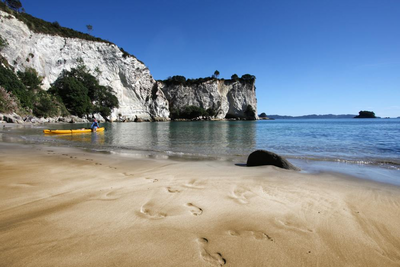 Kajak fahren, Coromandel Peninsula, Neuseeland Privatreise