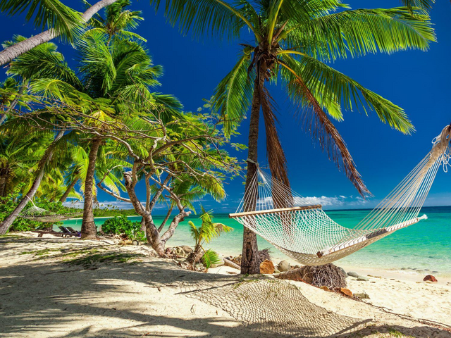 Strand auf Fiji, Südsee Reisen 