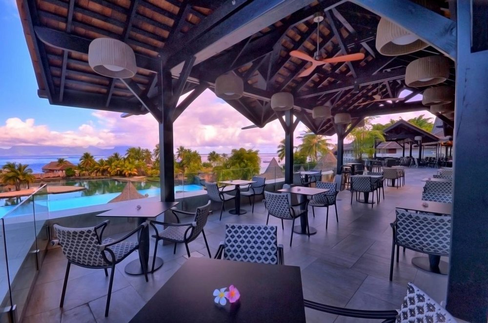 Restaurant des Intercontinental Resort Tahiti, Französisch Polynesien, Südsee Reise