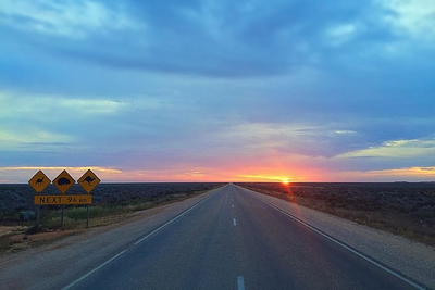 Nullarbor-Ebene, Australien Mietwagenreise
