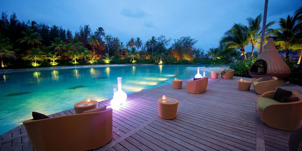 Gourmet Restaurant, InterContinental Bora Bora Resort & Thalasso Spa, Französisch Polynesien, Südsee Reisen