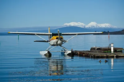 Cessna, See, Berge, Neuseeland Rundreise