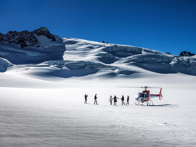 Helikopter Wanderung, Gletscher, Südalpen, Neuseeland Rundreise