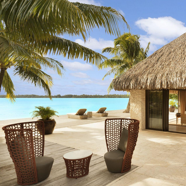 Willkommen im St. Regis Bora Bora, Französisch Polynesien, Südsee Reise