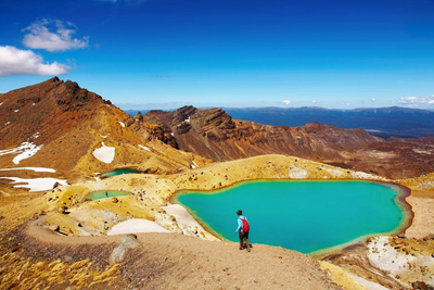 Emerald See im Tongariro Nationalpark, Neuseeland Südsee Reise
