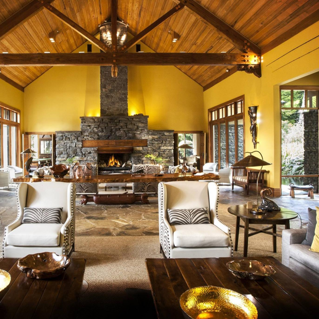Wohnbereich, Treetops Lodge & Estate, Rotorua, Neuseeland Rundreise