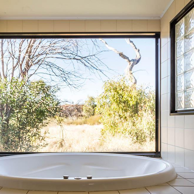 Badezimmer, Kings Canyon Resort, Australien Reise